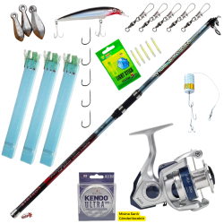 Her Şey Dahil 4.20 Surf Takımı (Captain Imperıal Surf 4.20 Kamış - Okuma ARIA-8000a 1BB Kamış)